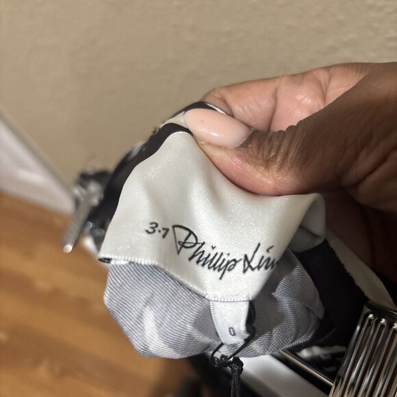 3.1 Phillip Lim Maxi Skirt Womens Size 0 Pleated Lined Abstract Wood Mocha NWT - Picture 8 of 9